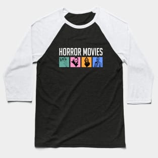 Horror Movies Fan Baseball T-Shirt